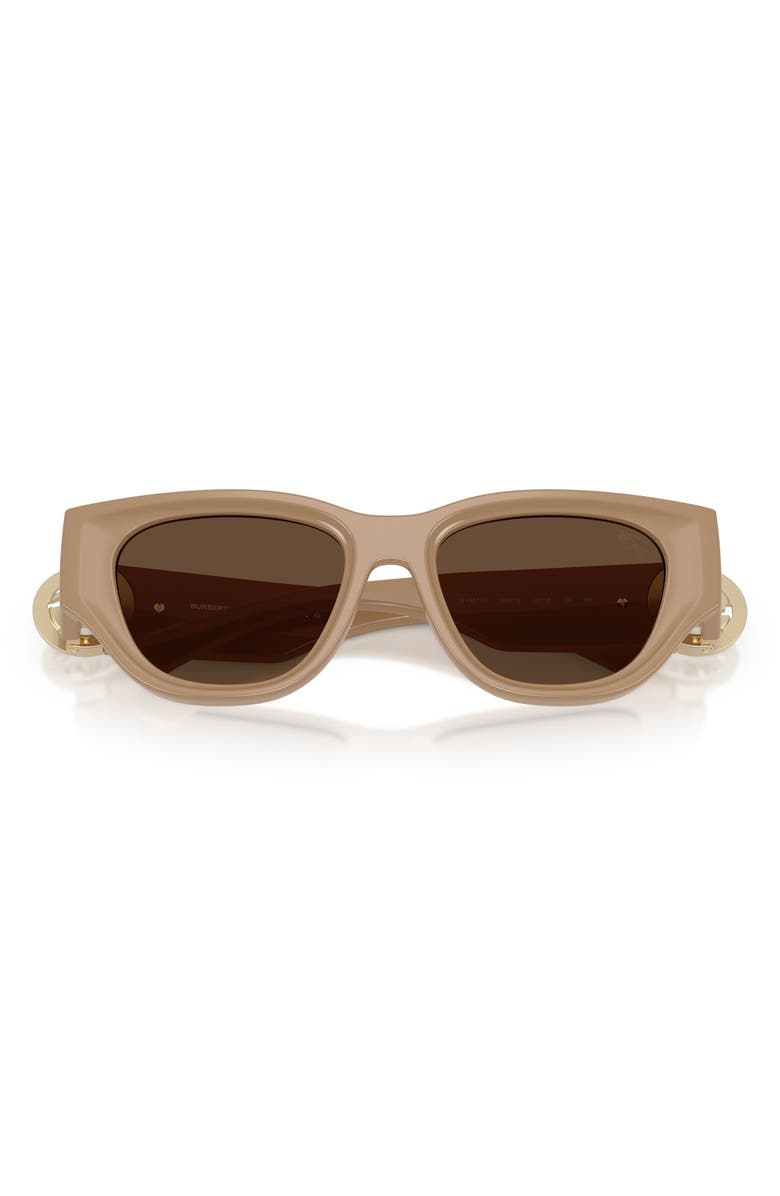 Burberry 52mm Cat Eye Sunglasses, Alternate, color, Beige / Dark Brown
