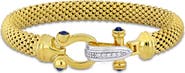 Julianna B. Blue & White Cubic Zirconia Popcorn Bangle