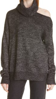 PAIGE Raundi Cutout Shoulder Sweater
