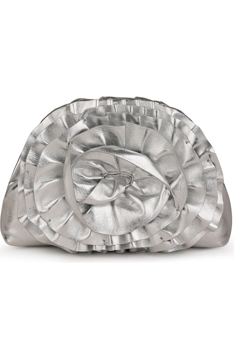 Rafe New York Aya Frame Clutch, Main, color, Silver