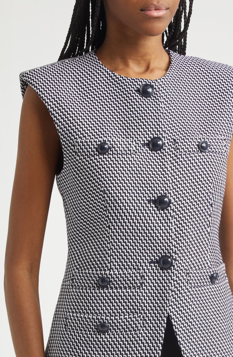 Veronica Beard Tamara Vest, Alternate, color, Lemongrass Dove