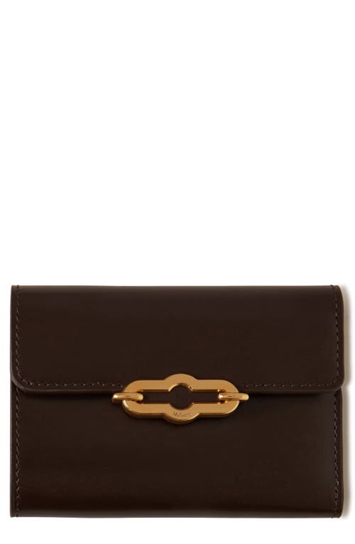 Mulberry Pimlico Leather Compact Wallet in Ebony 