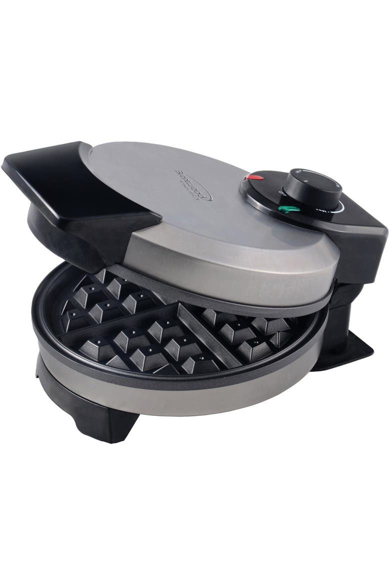Nonstick Stainless Steel Belgian Waffle Maker, Alternate, color, Silver