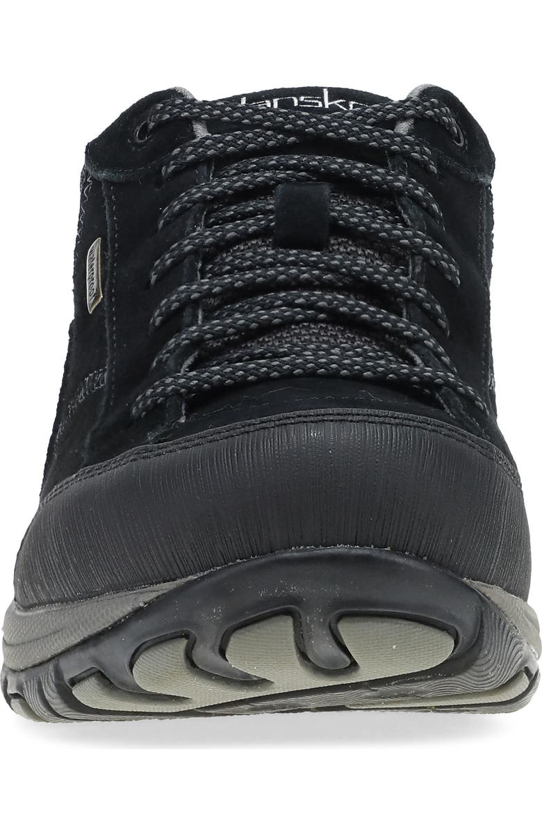 Dansko 'Paisley' Waterproof Sneaker, Alternate, color, Black Suede/ Grey Smooth