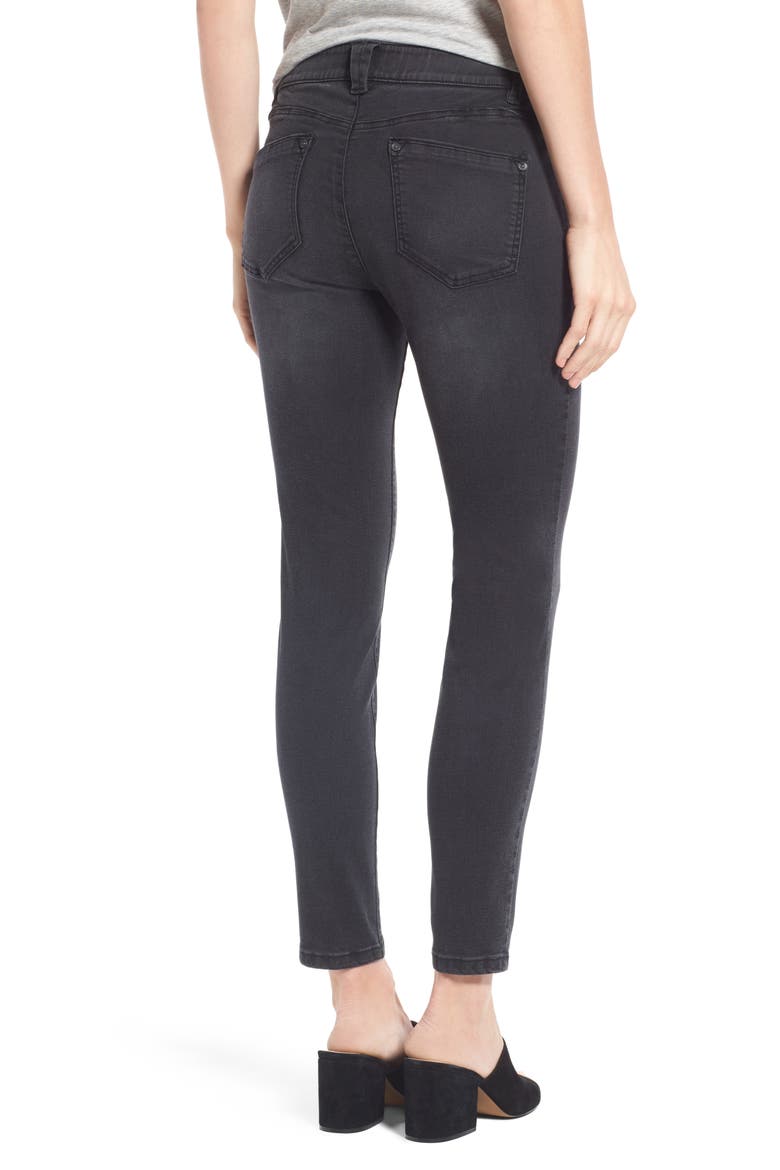 Ab-Solution Stretch Ankle Skinny Jeans (Nordstrom Exclusive), Alternate, color, GREY