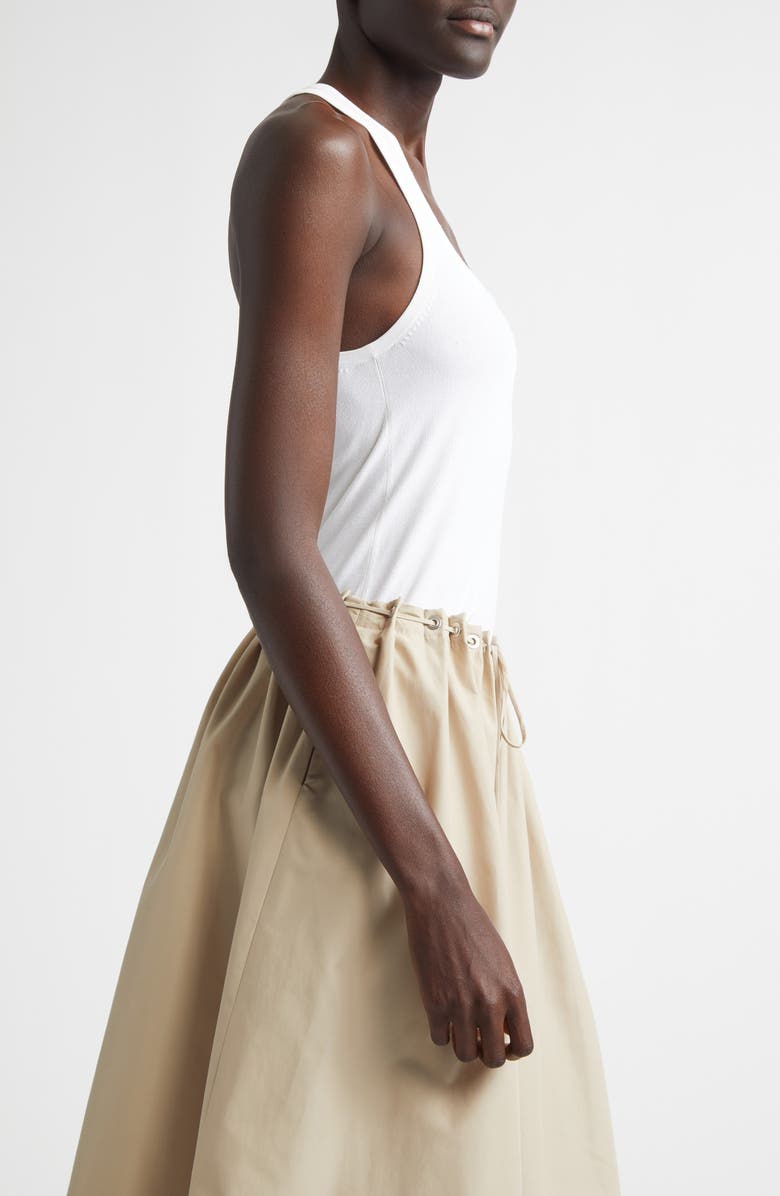 Brandon Maxwell The Raven Racerback Sweater Tank, Alternate, color, Optic White