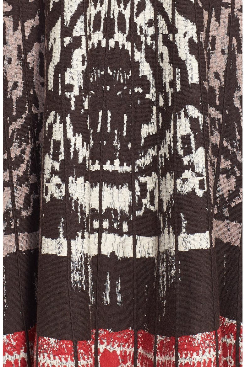 'Rise Set' Fit & Flare Knit Twirl Dress, Alternate, color, MULTI
