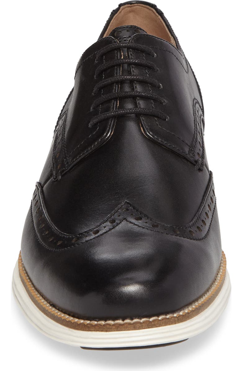Cole Haan OriginalGrand Wingtip Derby, Alternate, color, Black/ White Leather