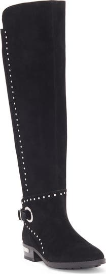 vince camuto women's poppidal stretch riding boots