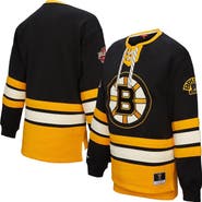 Mitchell & Ness Women's Mitchell & Ness Black Boston Bruins Heritage Lace-Up Pullover Sweatshirt