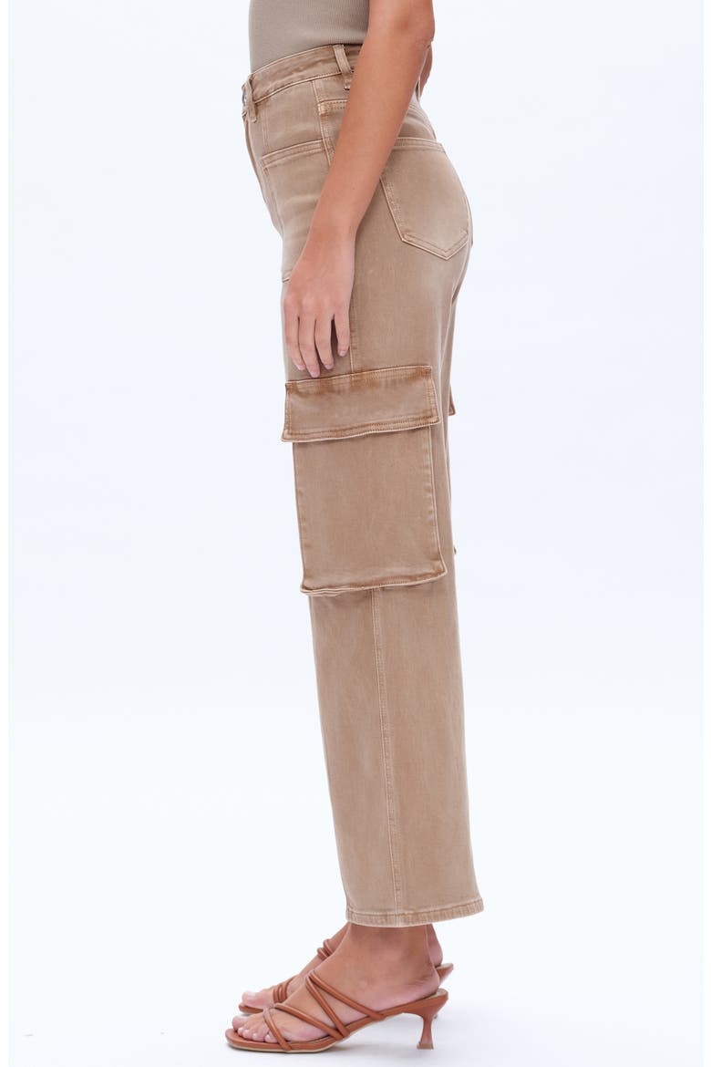 High Waist Wide Leg Cargo Jeans, Alternate, color, VINTAGE KHAKI