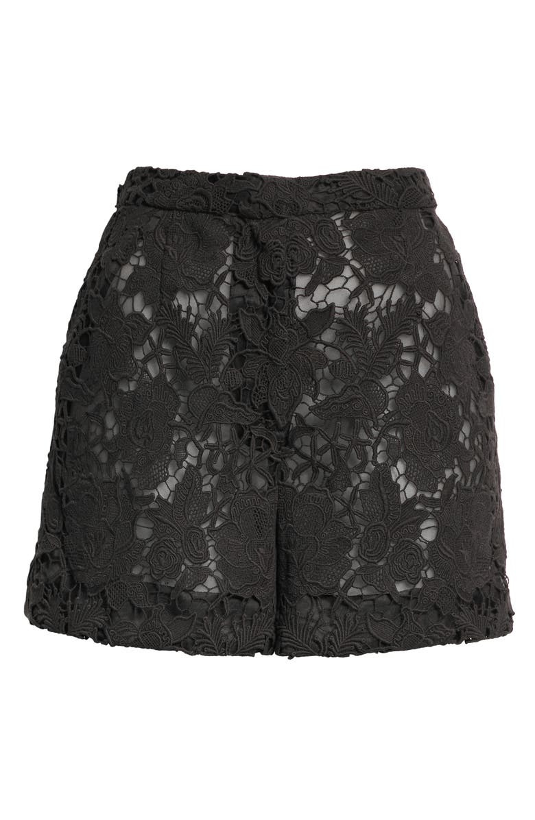 Jason Wu Collection Floral Guipure Lace Cotton Shorts, Alternate, color, 