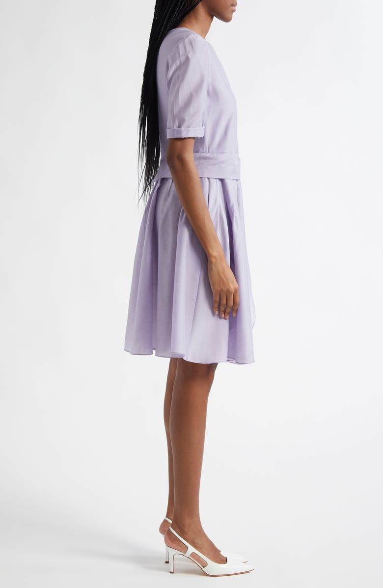 Emporio Armani Muslin Faux Wrap Dress, Alternate, color, Lilac