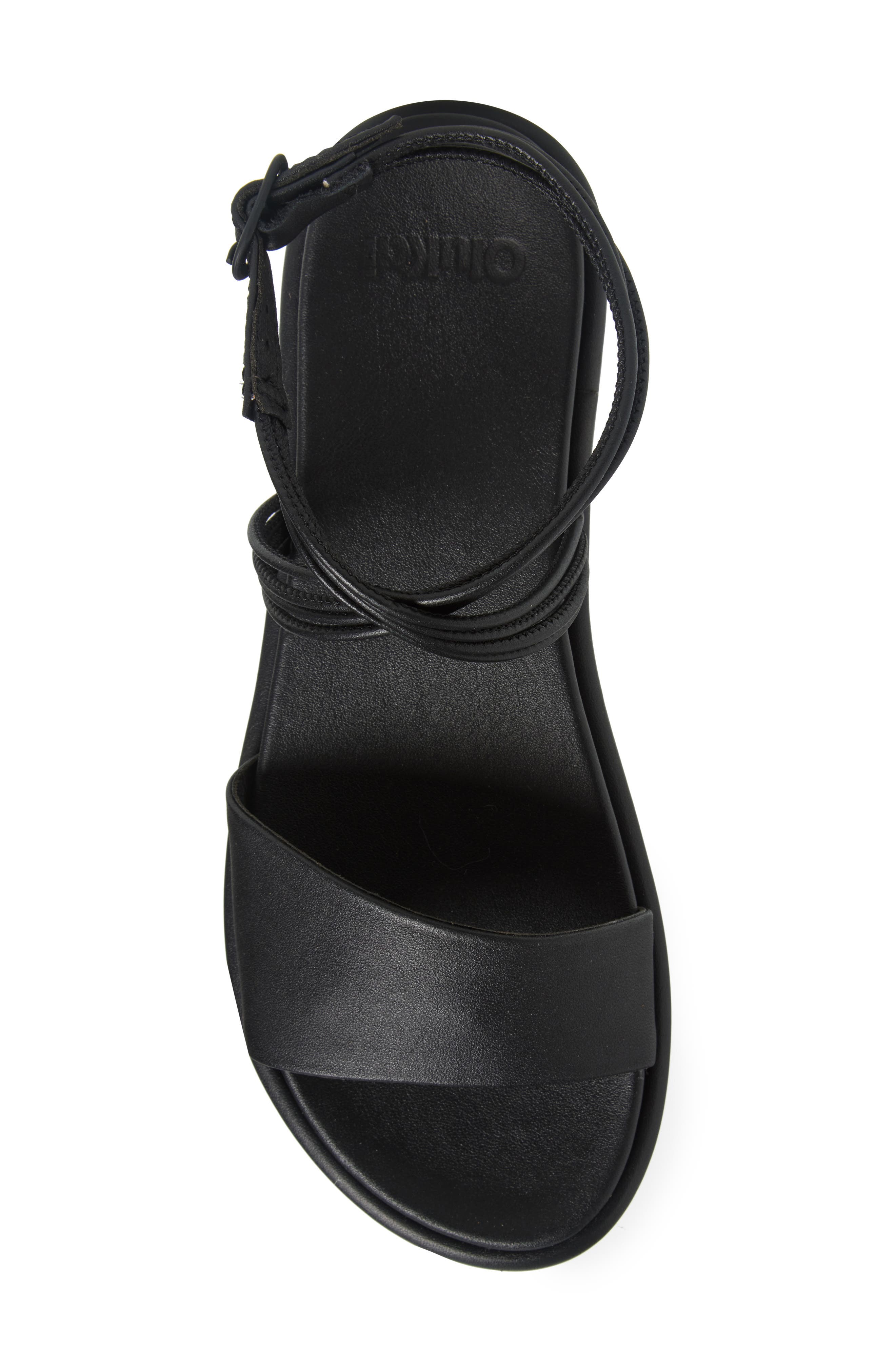 OluKai Tiare Ankle Strap Sandal, Alternate, color, Black / Black