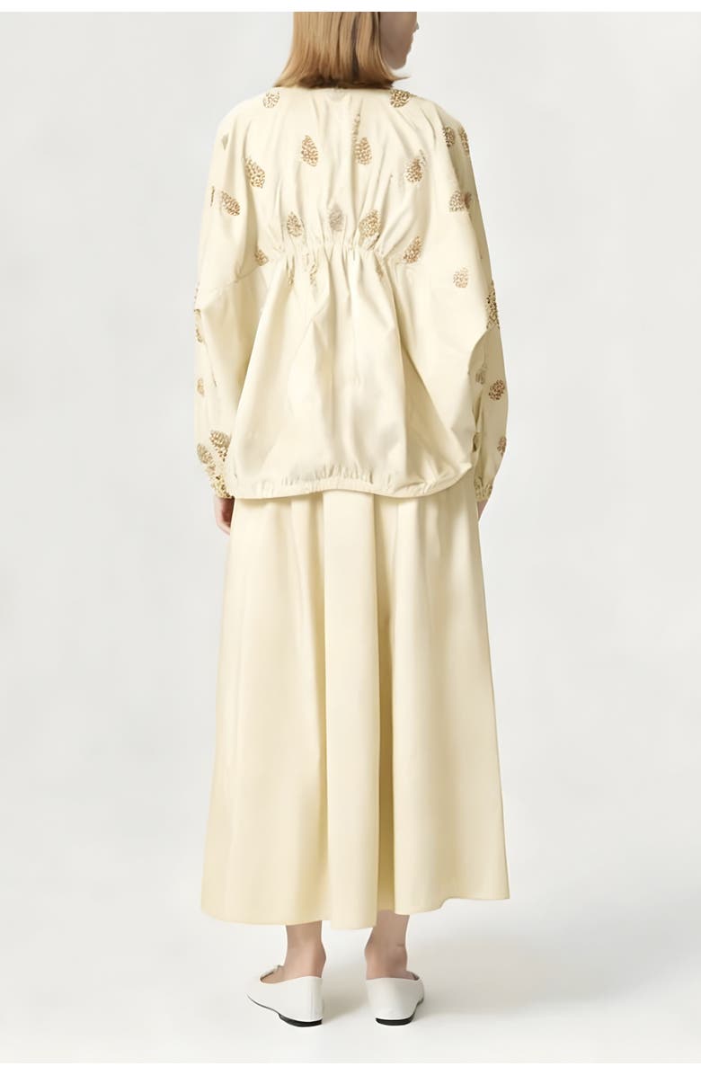 Nocturne Beaded Embroidered Maxi Skirt, Alternate, color, Ivory