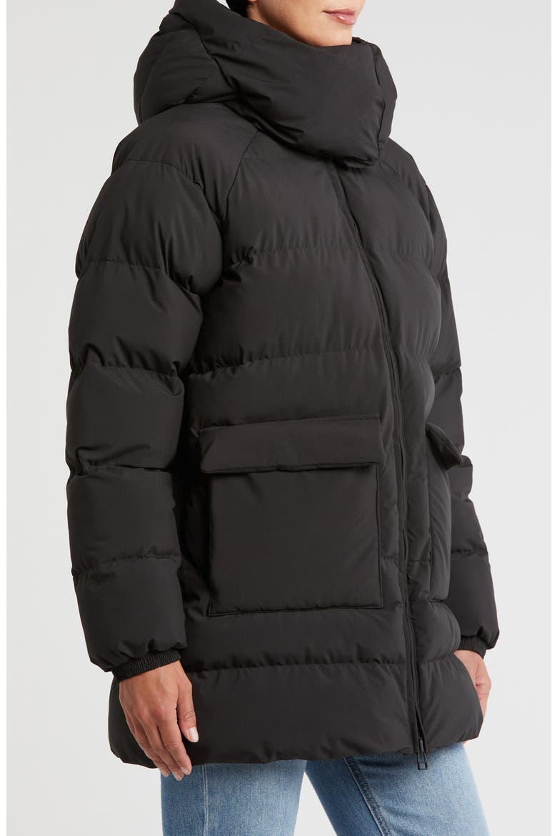 Ellie Puffy Insulated Parka, Alternate, color, BLACK