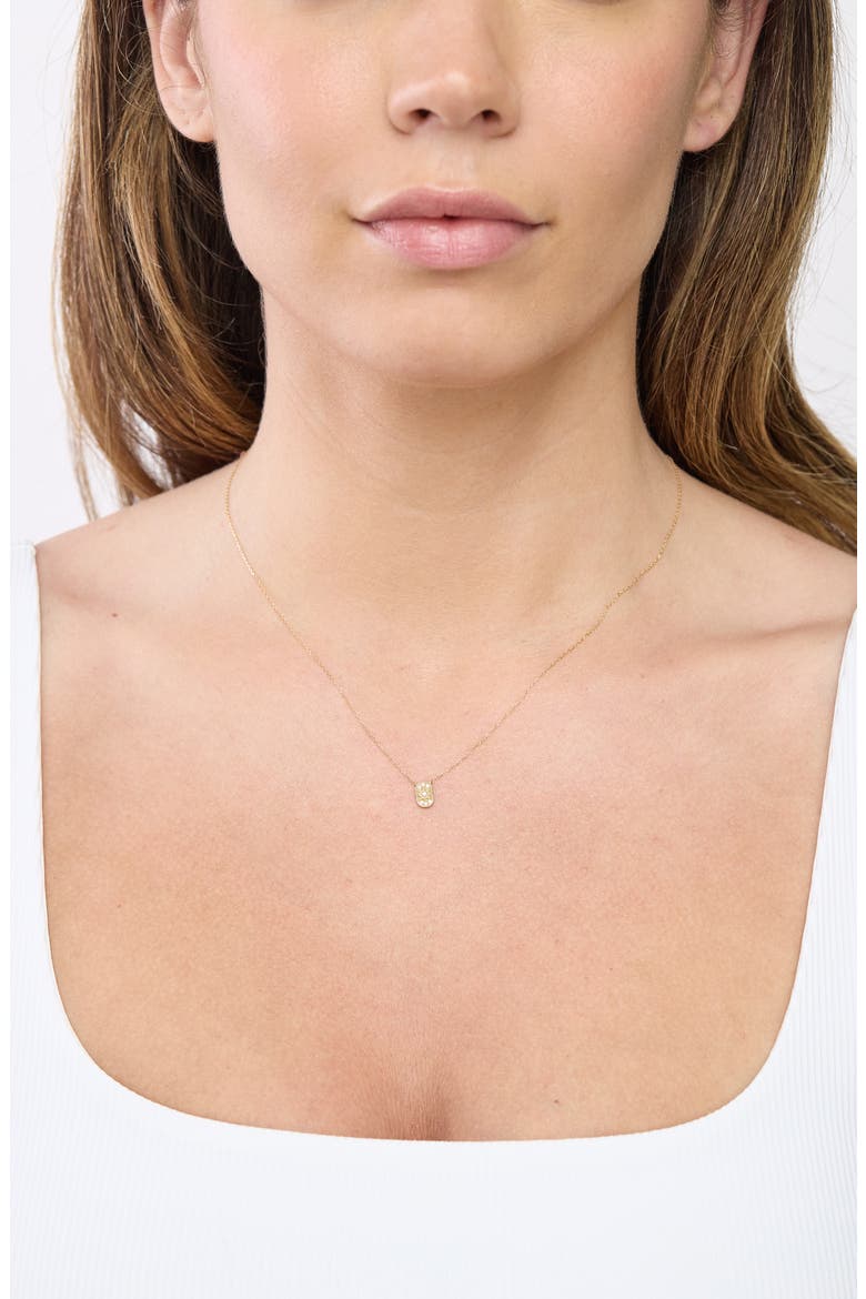 Getty 18k Gold Diamond Pendant Necklace, Alternate, color, 18KY