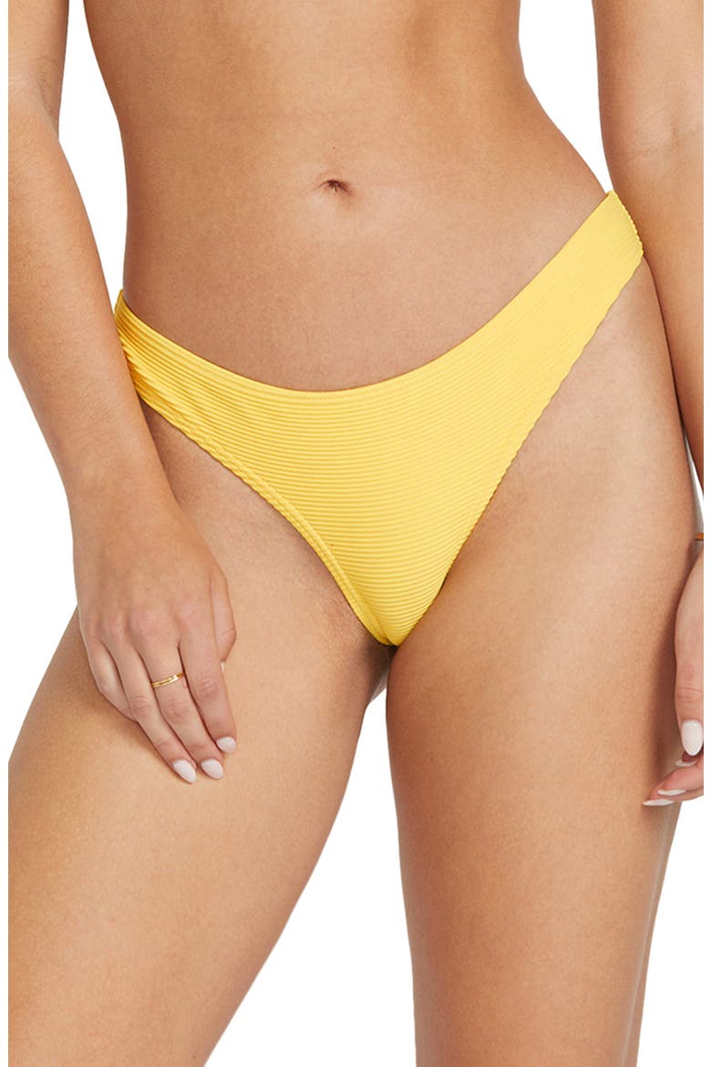 Cocoa Tanlines High Cut Bikini Bottoms, Main, color, SUNBURST