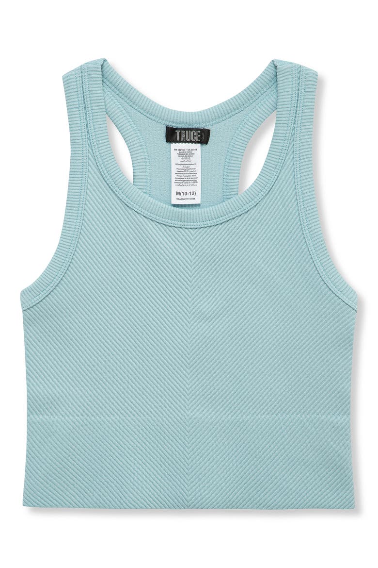 Kids' Chevron Rib Knit Tank Top, Main, color, BLUE