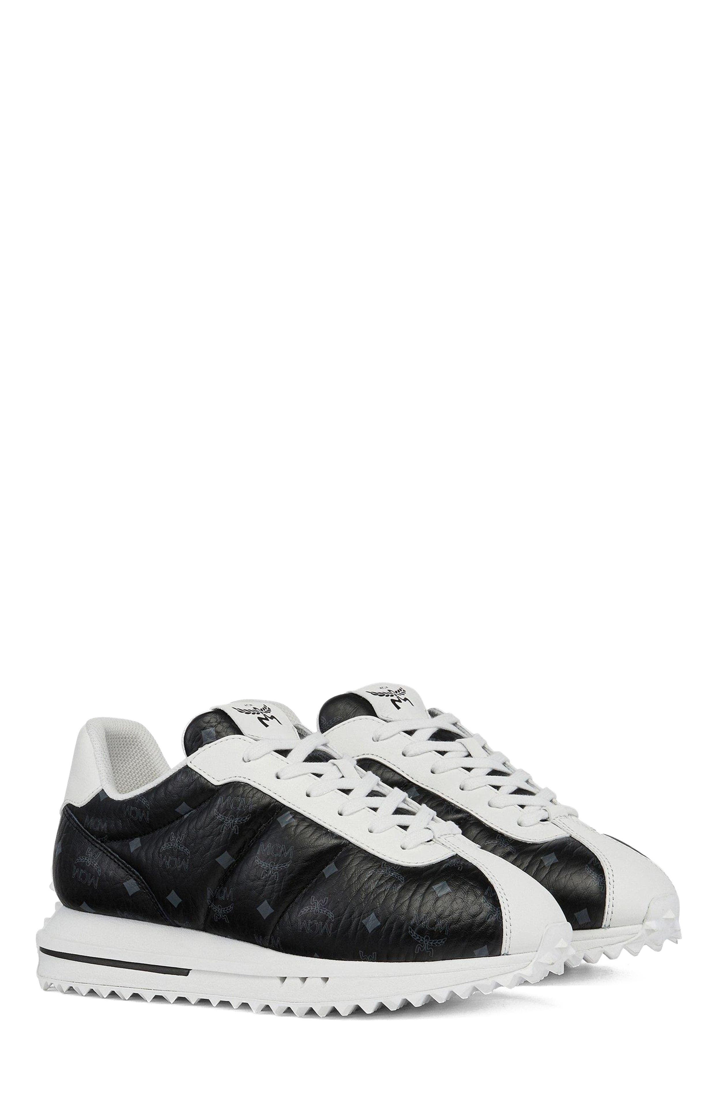 MCM Women's Diamante Lo Sneakers in Quilted Monogram Leather (Women ...