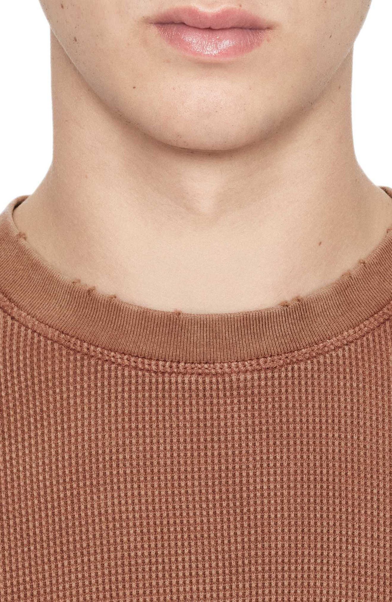 AllSaints Raine Waffle Knit Long Sleeve T-Shirt (Men) | Nordstrom