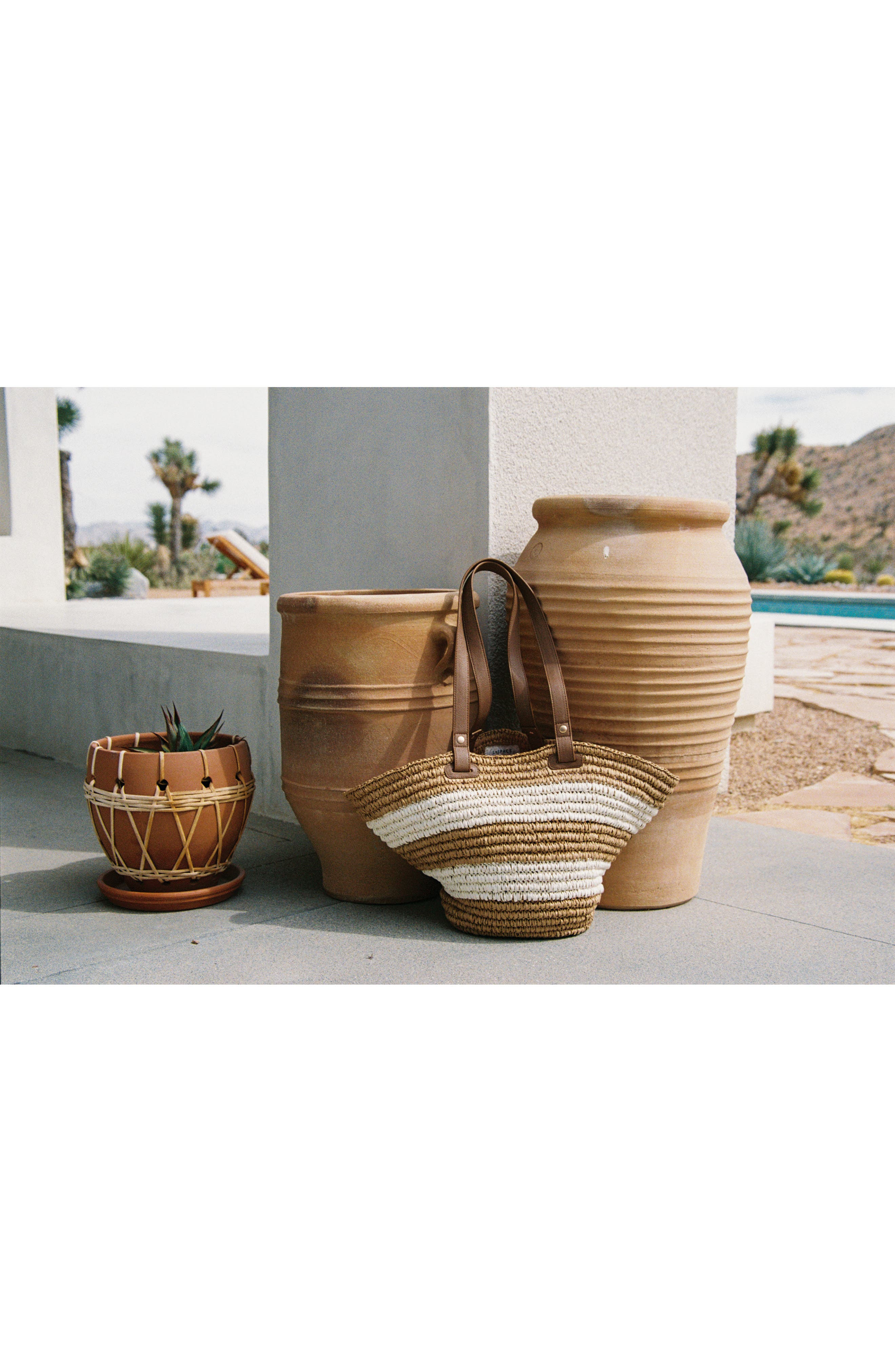 Yuli Cornhusk Tote, Alternate, color, NATURAL STRIPE