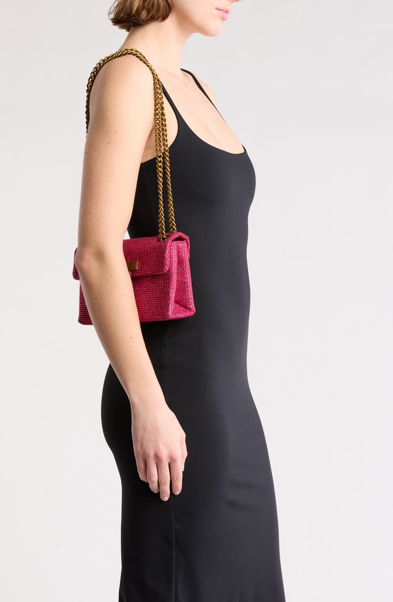 Brixton Mini Plate Rhinestone Crossbody Bag