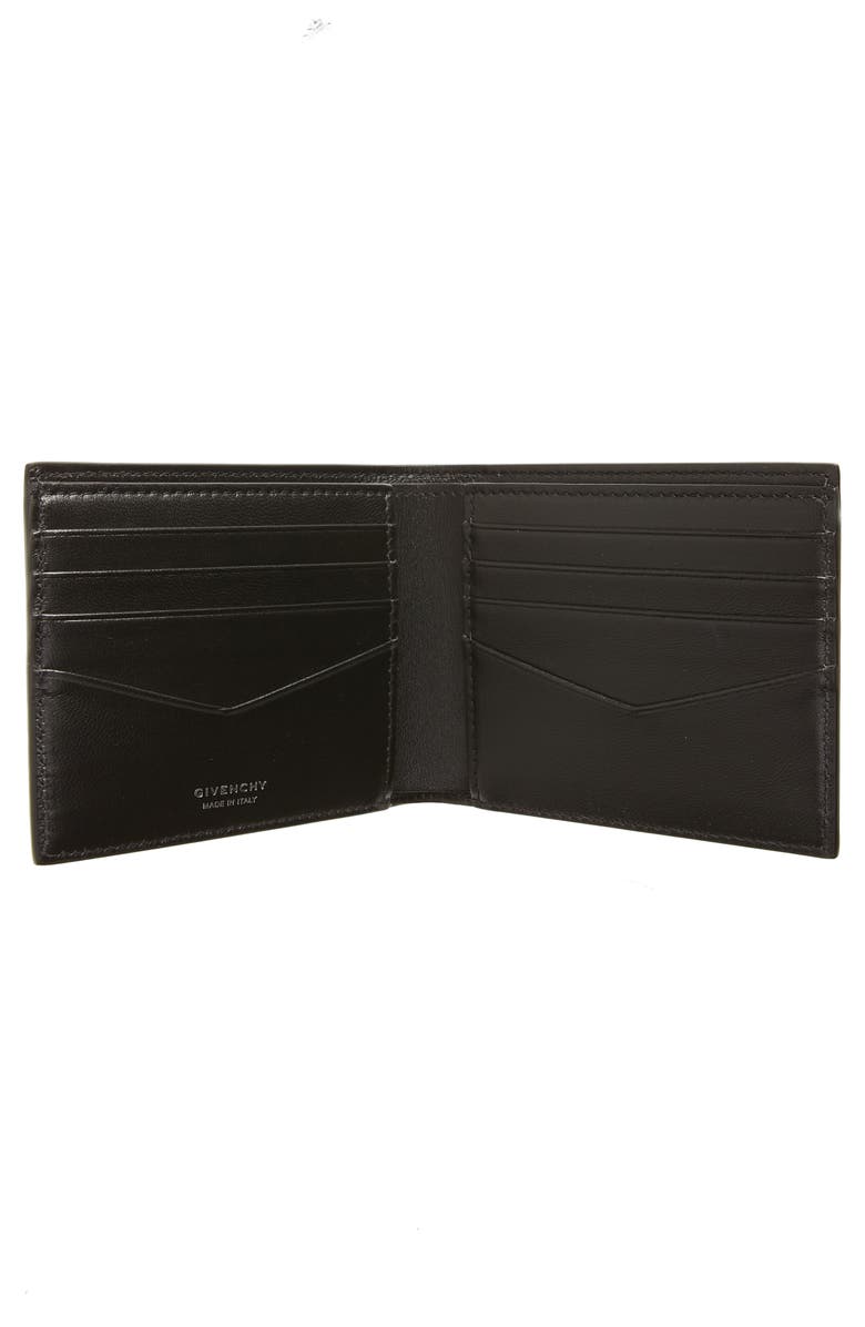 Givenchy 4G-Motif Leather Bifold Wallet, Alternate, color, 