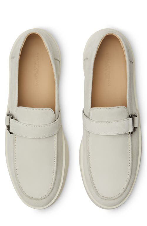 Stuart Weitzman Hamptons Buckle Loafer In White
