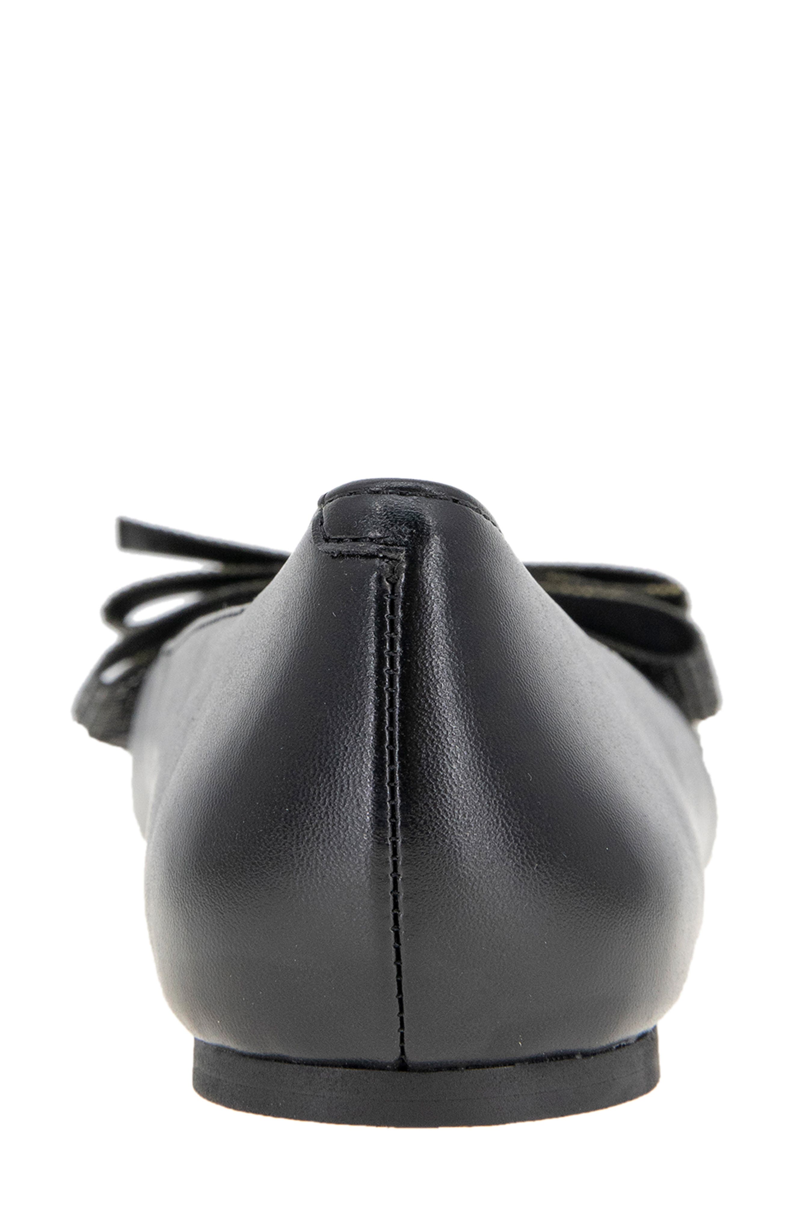 BCBGeneration Haniba Bow Flat, Alternate, color, Black