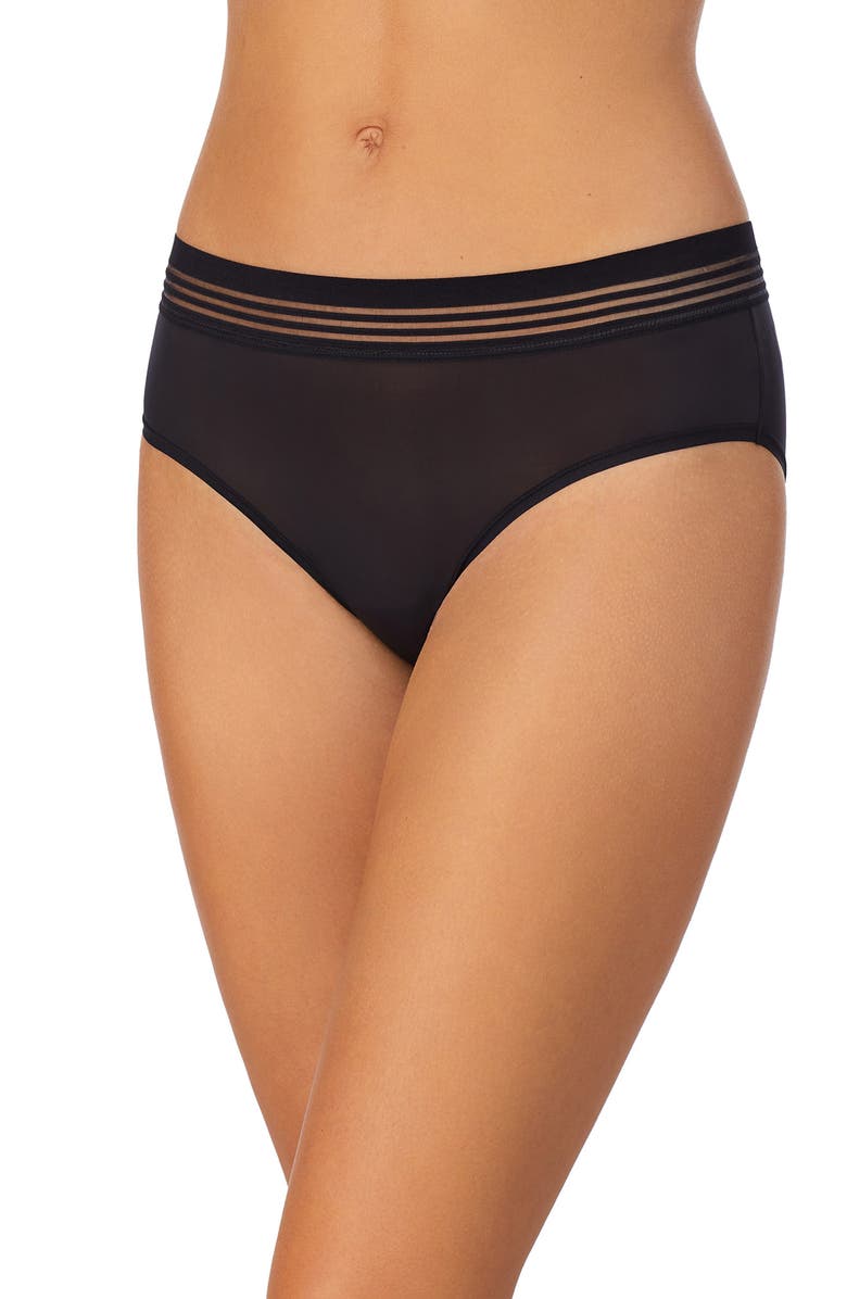 Le Mystère Second Skin Hipster Panties, Main, color, Black