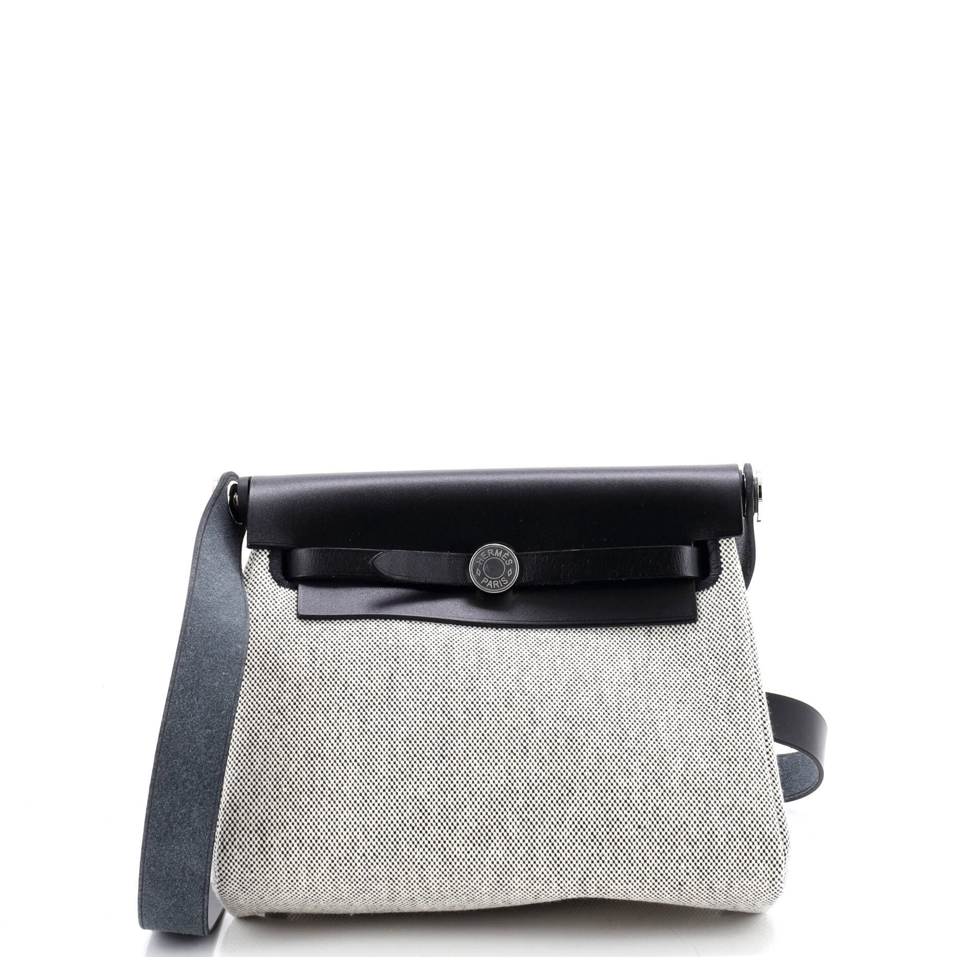 Pre-Owned Hermes Herbag Zip Toile and Leather 20, Main, color, 