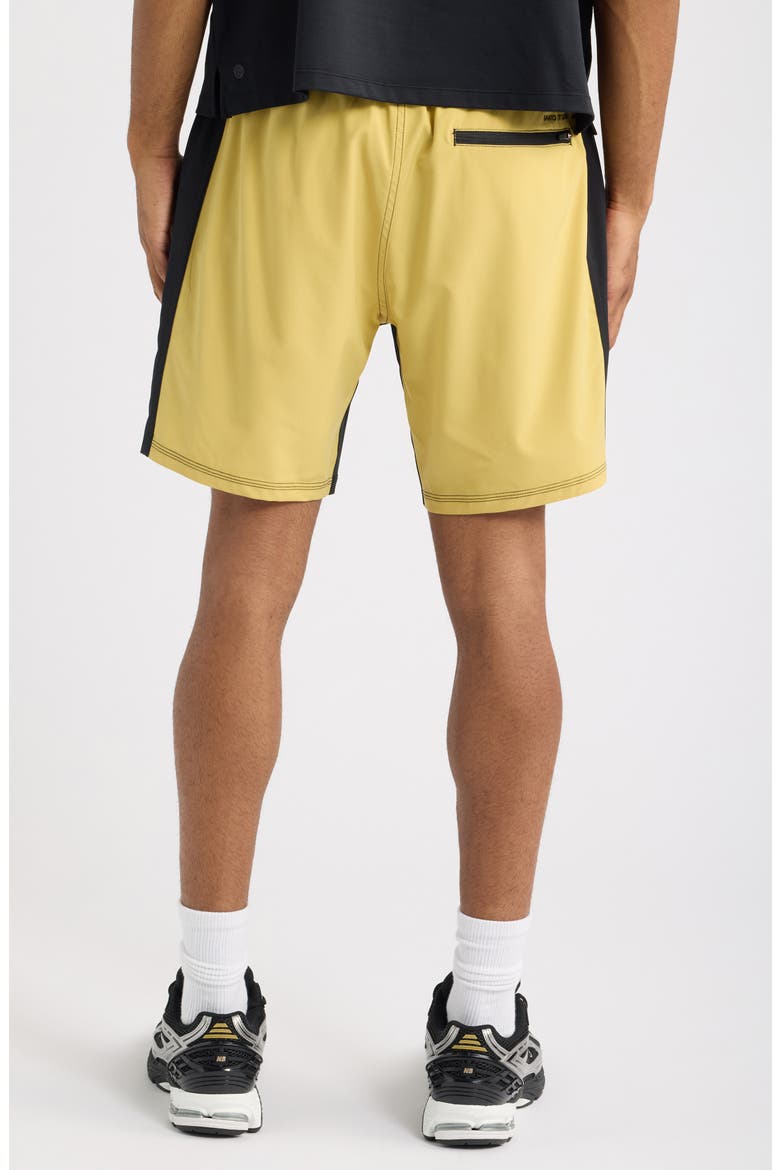 Tempo Wordmark Performance Shorts, Alternate, color, GOLD