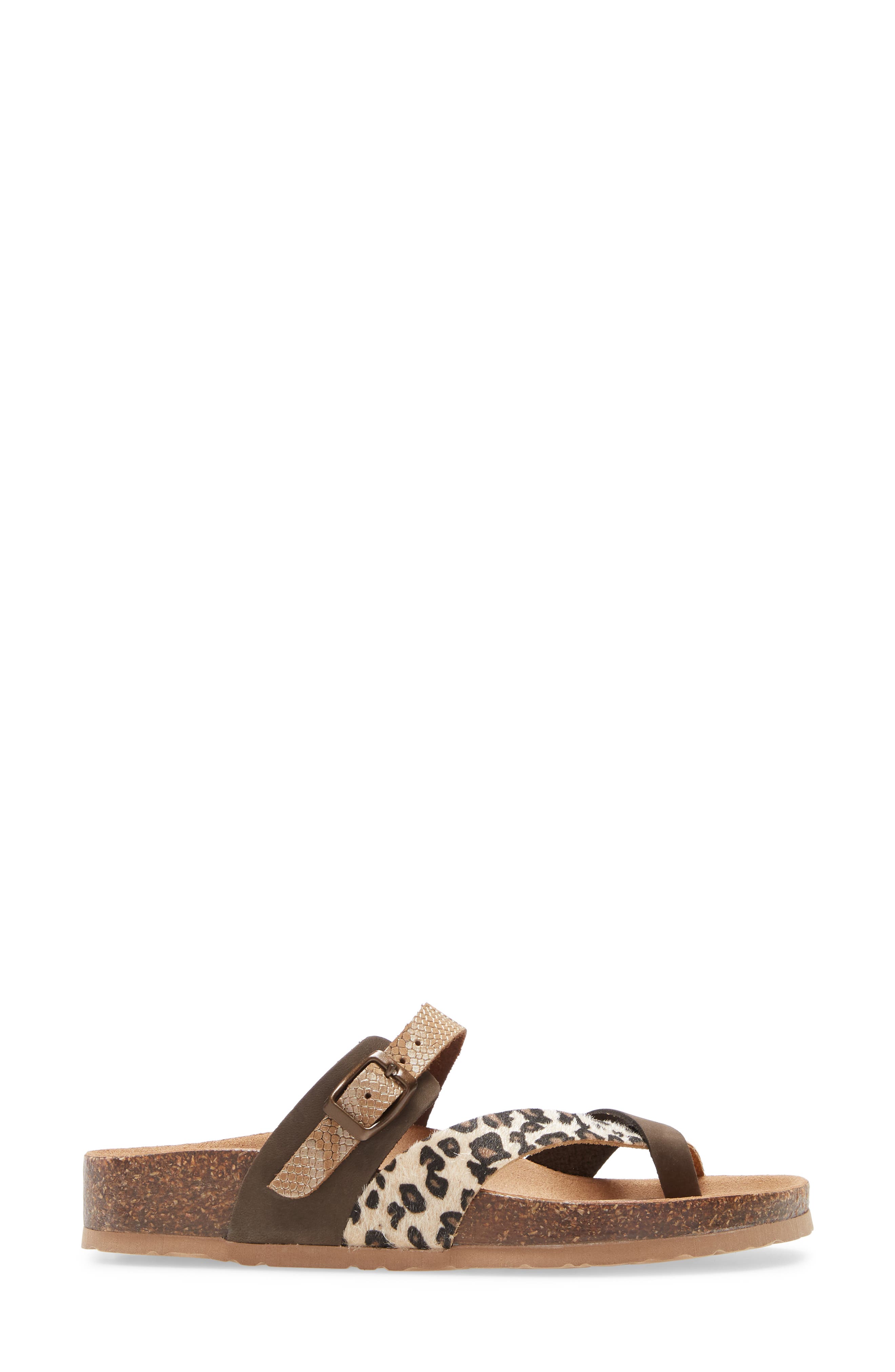 Parr Sandal, Alternate, color, ANIMAL PRINT FAUX FUR