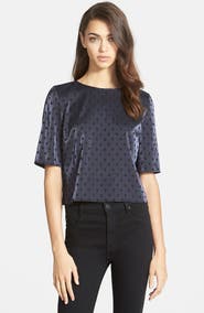 Chelsea28 Polka Dot Woven Top
