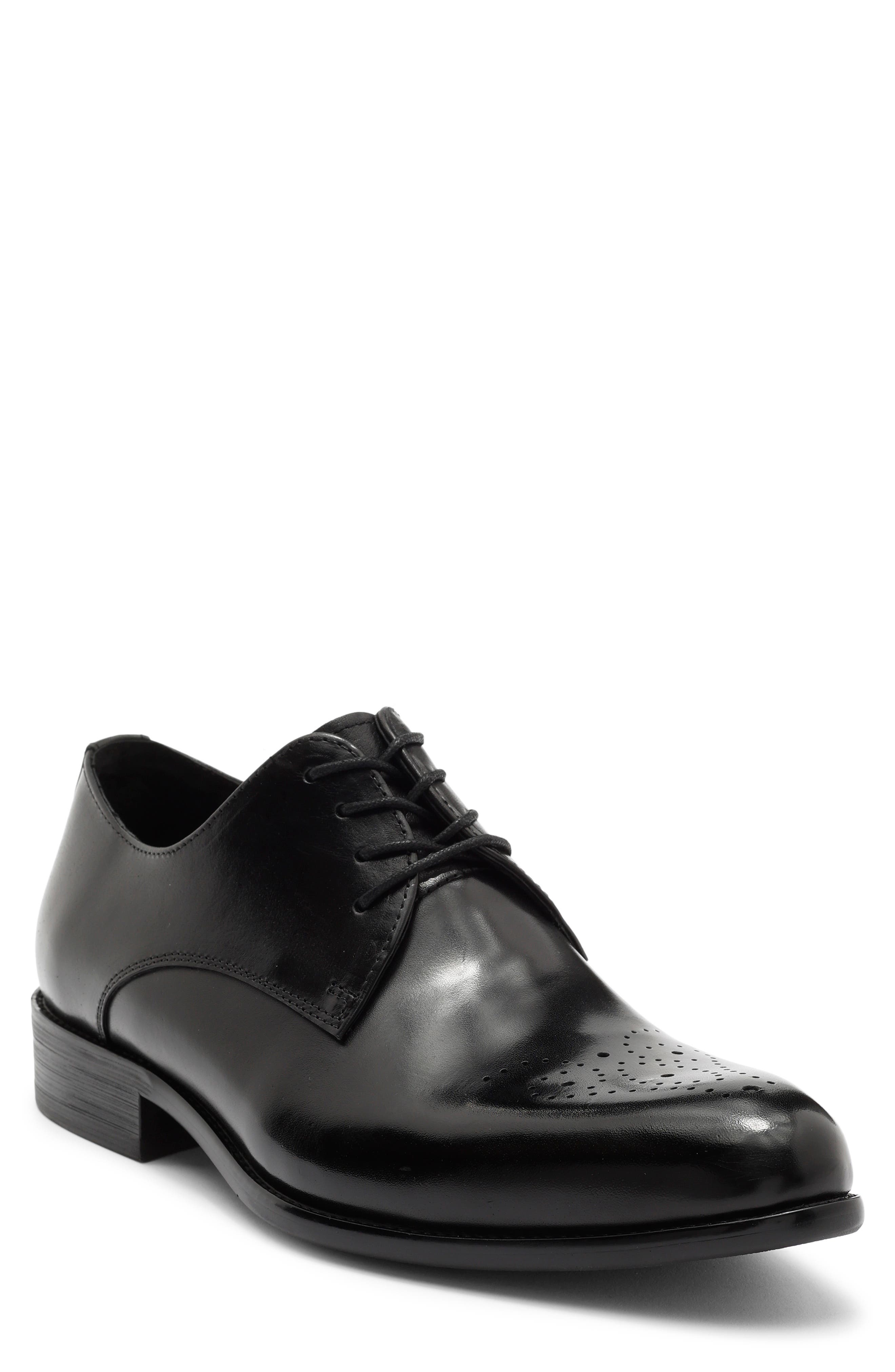 Maison Forte Detroit Medallion Toe Derby, Main, color, Black