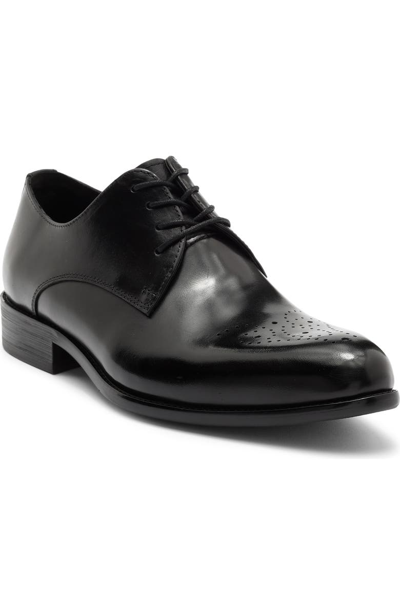 Maison Forte Detroit Medallion Toe Derby, Main, color, Black