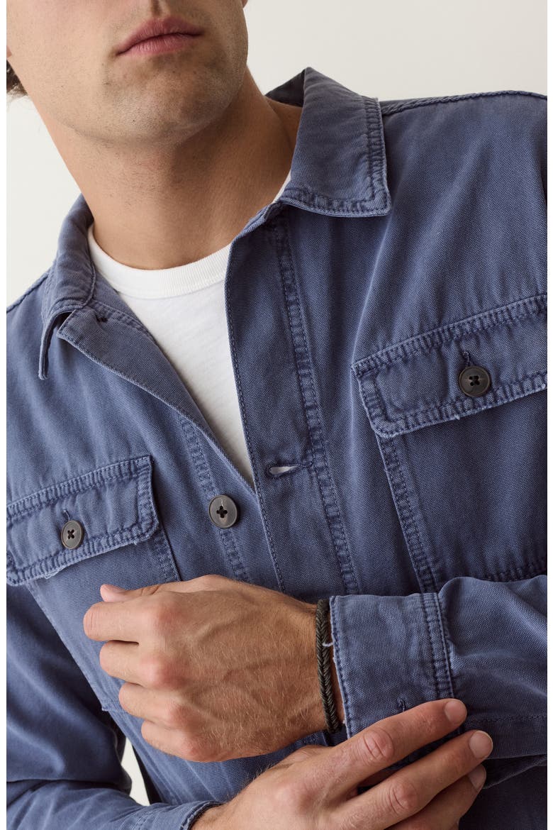 Patrick Cotton Overshirt, Alternate, color, FRENCH BLUE