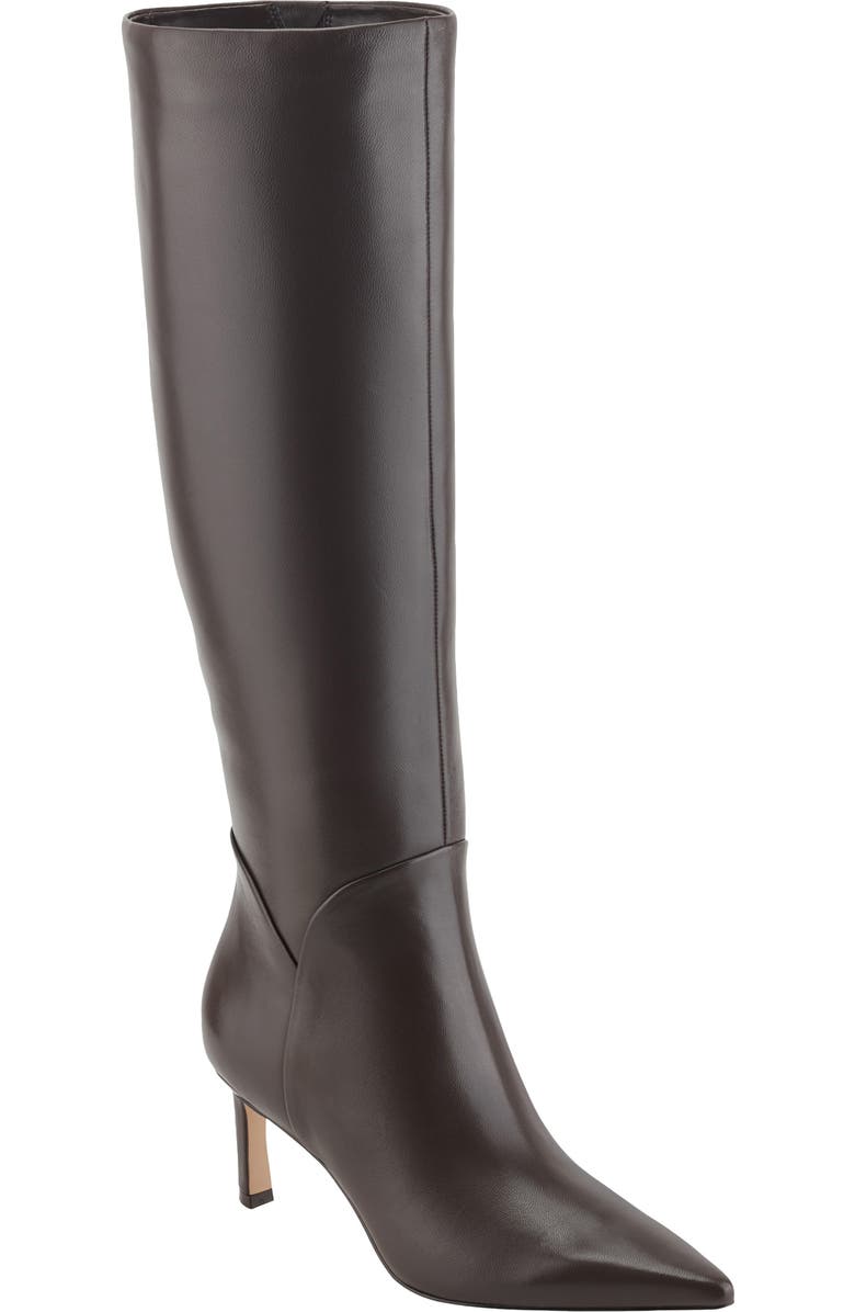 Marc Fisher LTD Sabrina Knee High Boot, Main, color, Dark Brown Leather