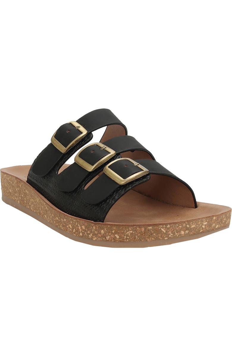Seven7 Triple Strap Sandal, Main, color, Black