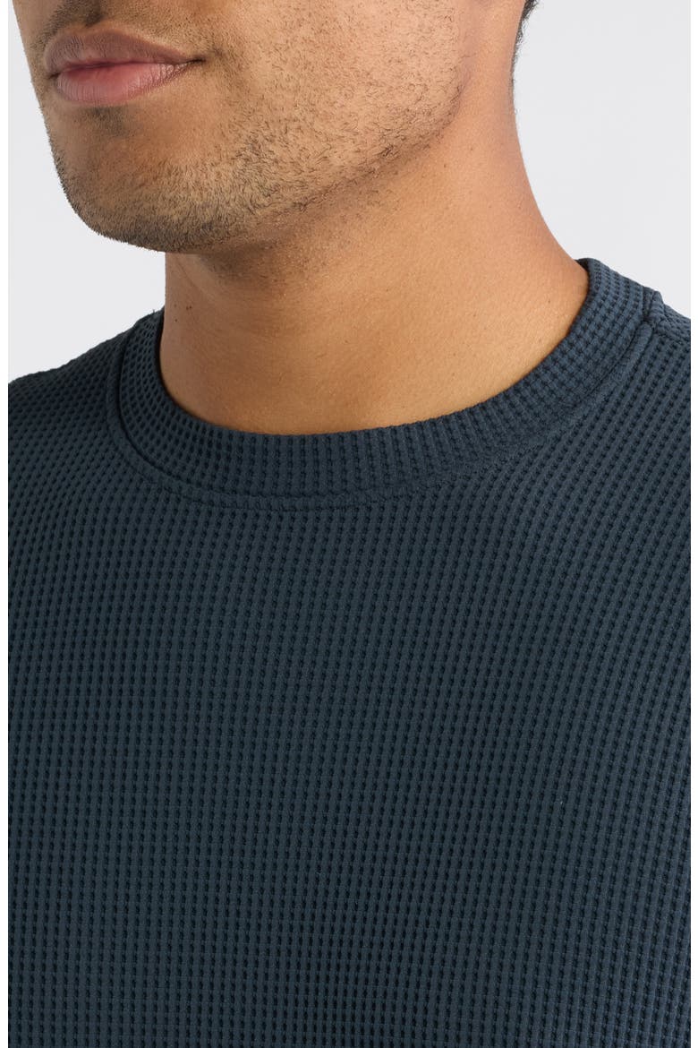 Lightweight Tech Waffle T-Shirt, Alternate, color, NAVY