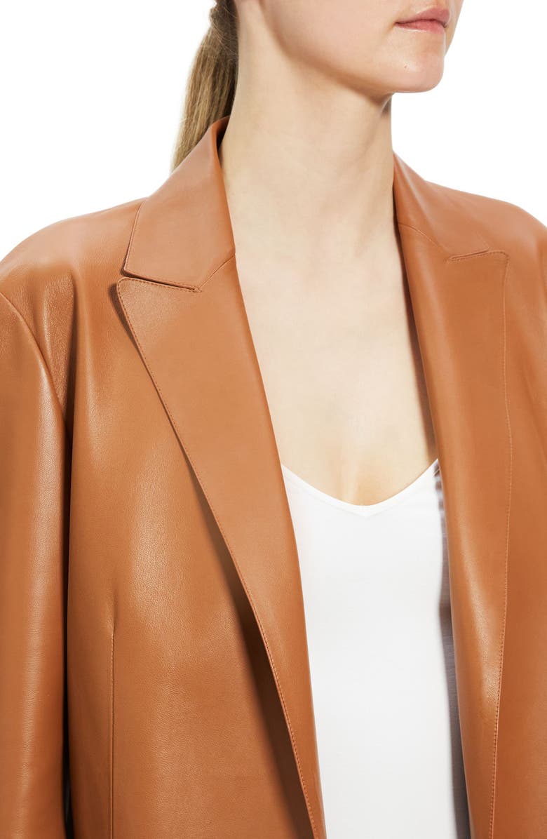 Theory Relaxed Leather Jacket, Alternate, color, 