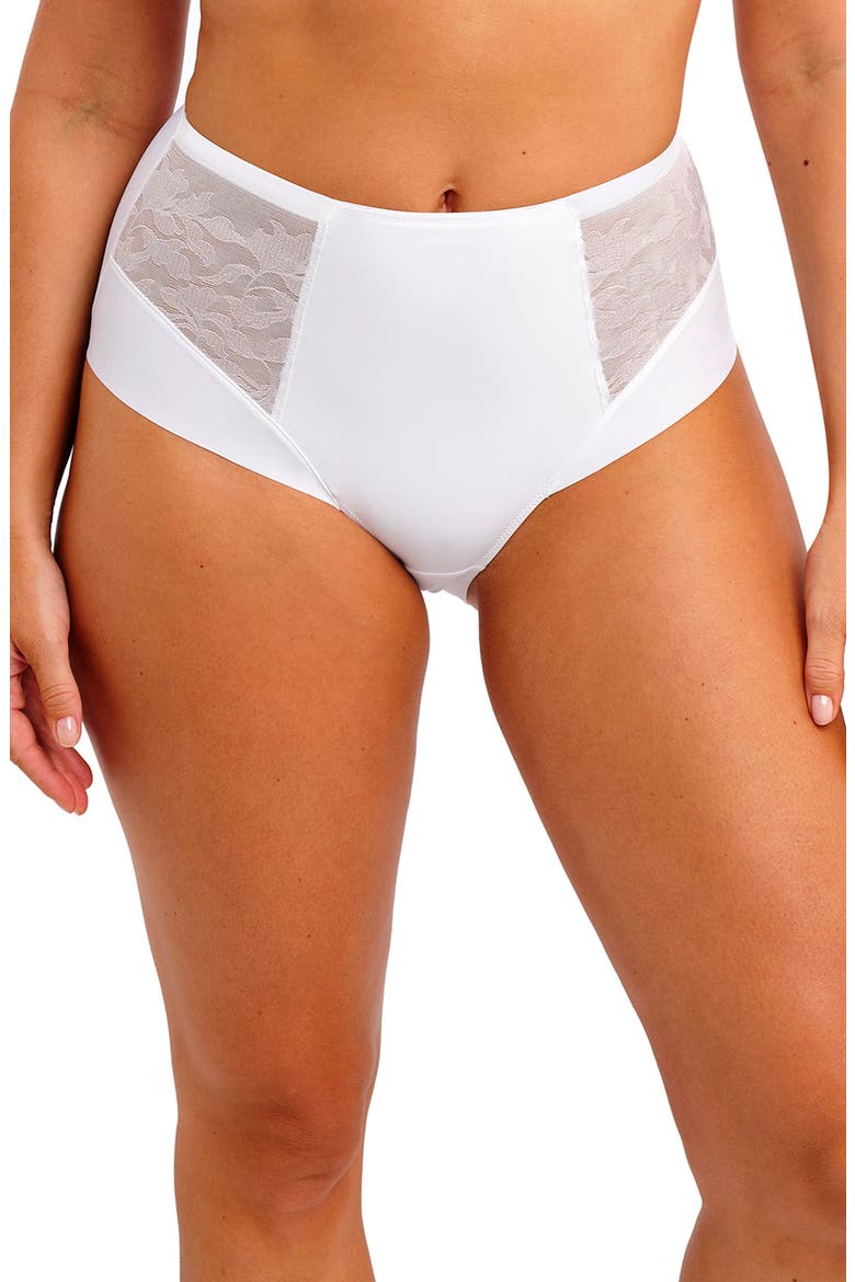 Illusion High Waist Briefs, Main, color, WHITE