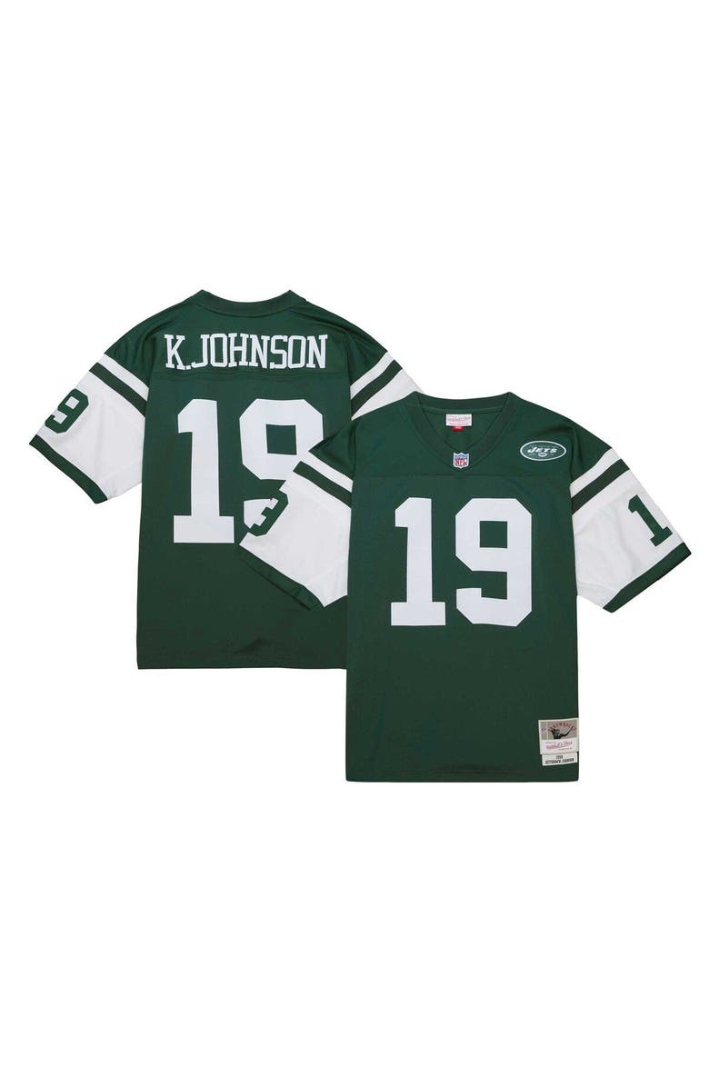 Mitchell & Ness Men's Mitchell & Ness Keyshawn Johnson Green New York Jets Legacy Replica Jersey, Main, color, Green