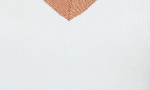 By Design Ann Crop Sweater Vest In White