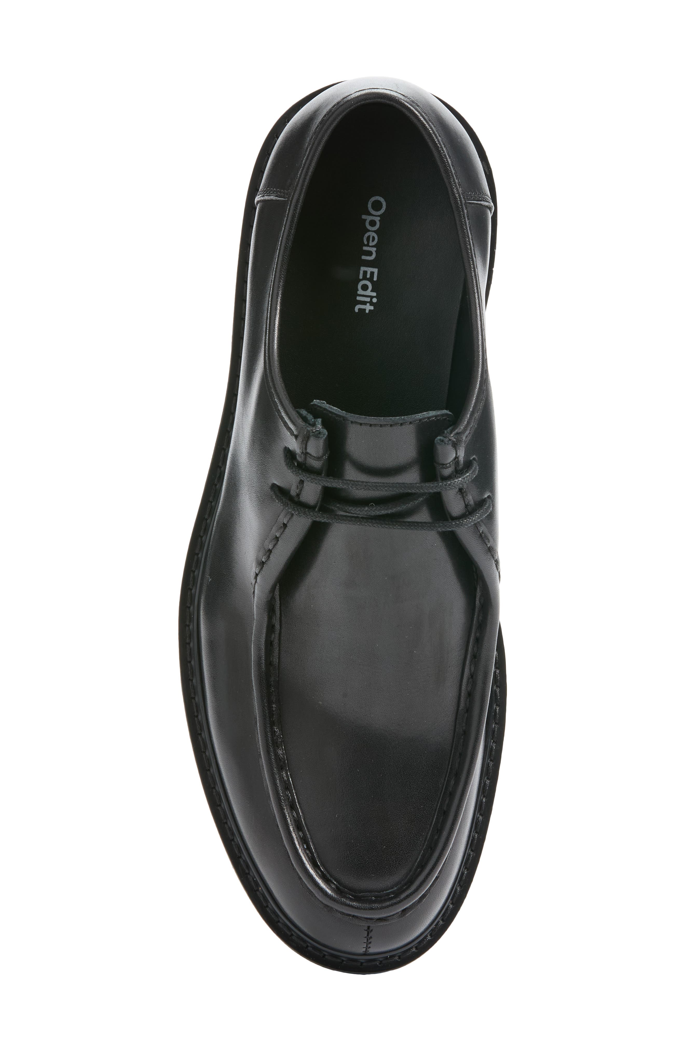 Eldridge Moc Toe Derby, Alternate, color, BLACK