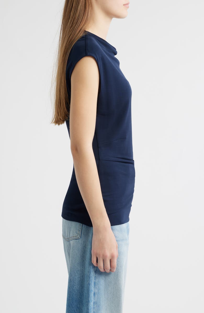 BOSS Elamma Cap Sleeve Top, Alternate, color, Sky Captain