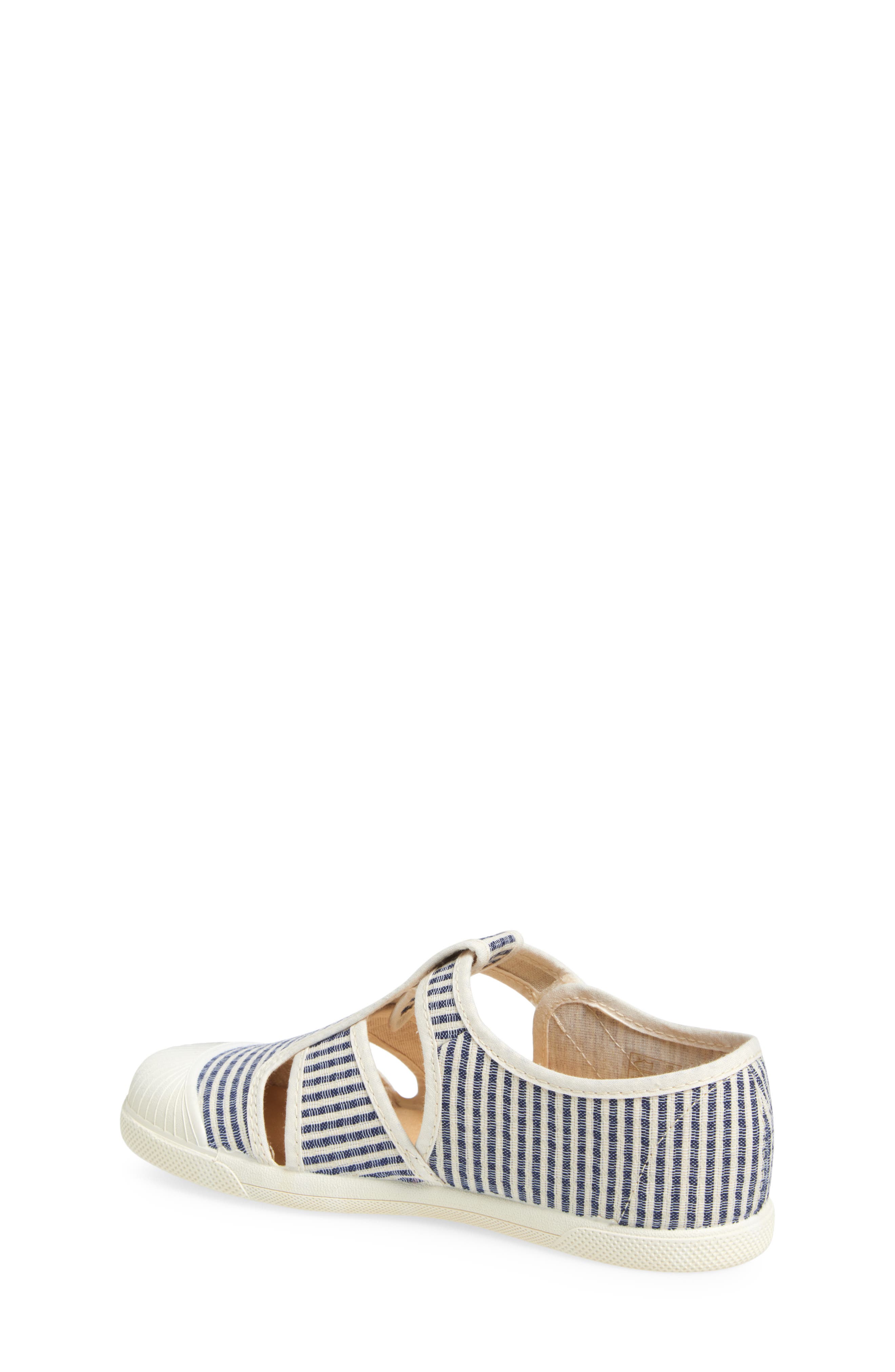CHILDRENCHIC Kids' Marly Double T-Strap Sneaker, Alternate, color, Stripes