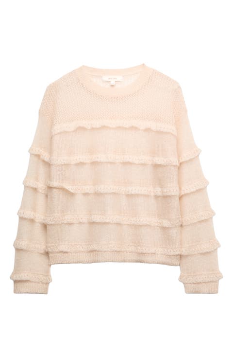 Sheer Ruffle Jumper