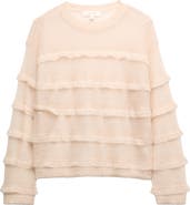 PER UNA BY M&S Sheer Ruffle Jumper